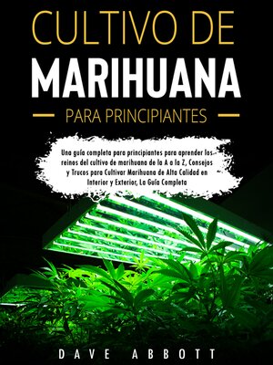 cover image of Cultivo De Marihuana Para Principiantes